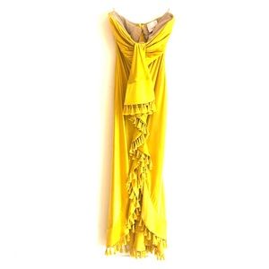 Cinq a Sept Elise Silk Strapless tassel-trim dress